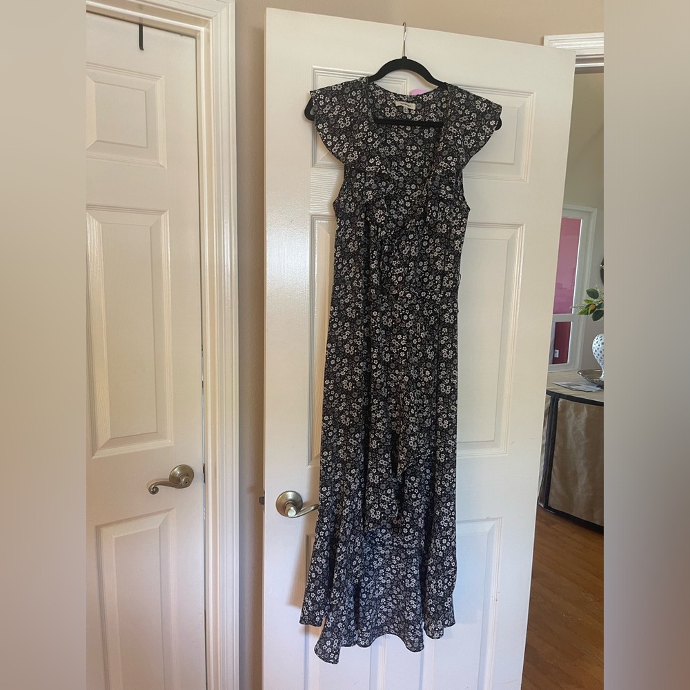 Max Studio Floral Black Maxi Dress